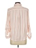 Nectar Clothing Stripes Pink Long Sleeve Blouse Size L - photo 2