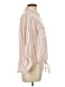 Nectar Clothing Stripes Pink Long Sleeve Blouse Size L - photo 4