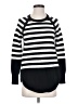 By Anthropologie Stripes Black Pullover Sweater Size XXS - photo 1