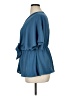 Shein Blue Short Sleeve Blouse Size 1X - photo 5