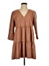 Zara 100% Polyurethane Brown Casual Dress Size L - photo 1