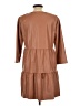 Zara 100% Polyurethane Brown Casual Dress Size L - photo 2
