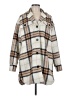 Old Navy Plaid Ivory Coat Size M - photo 1