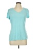 Jaclyn Smith Teal Short Sleeve T-Shirt Size L - photo 1