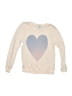 Wildfox Kids Hearts Ivory Pullover Sweater Size 4 - photo 1