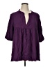 Swak Purple 3/4 Sleeve Blouse Size 1X - photo 1