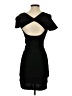 Bebe Solid Black Cocktail Dress Size S - photo 2