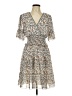 Max Studio 100% Polyester Floral Tan Casual Dress Size L - photo 1