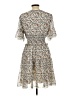 Max Studio 100% Polyester Floral Tan Casual Dress Size L - photo 2