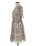 Max Studio 100% Polyester Floral Tan Casual Dress Size L - photo 5