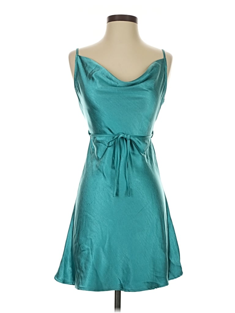 Pre-owned Motel Cocktail Dress In Teal
