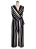 Connected Apparel Stripes Blue Jumpsuit Size 16 - photo 1