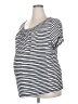 Motherhood Black Short Sleeve Top Size 3X Maternity - photo 1
