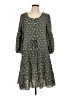 Max Studio Print Green Casual Dress Size L - photo 1