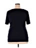 Ann Taylor Black Blue Short Sleeve Blouse Size XXL - photo 2