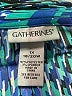Catherines Chevron-herringbone Teal 3/4 Sleeve Blouse Size 1X - photo 7