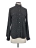 Ann Taylor LOFT 100% Polyester Polka Dots Black Long Sleeve Blouse Size XS - photo 1