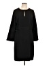 Ann Taylor 100% Polyester Black Casual Dress Size 12 - photo 1