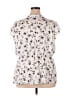 Sweet Rain 100% Polyester Ivory White Short Sleeve Blouse Size 3X - photo 2