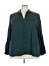 J.Jill 100% Rayon Teal 3/4 Sleeve Button-Down Shirt Size 4X - photo 1