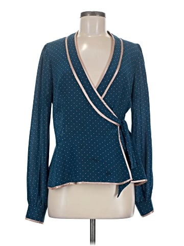 Nanette Lepore Long Sleeve Silk Top (view 1)