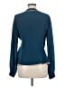 Nanette Lepore 100% Silk Blue Long Sleeve Silk Top Size 6 - photo 2
