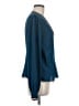 Nanette Lepore 100% Silk Blue Long Sleeve Silk Top Size 6 - photo 4
