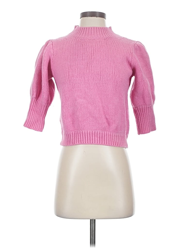 Pre-owned Little Moon Wool Pullover Sweater In Pink