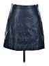 J.Crew 100% Polyester Solid Blue Faux Leather Skirt Size 4 - photo 1