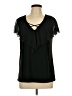 Carol Rose Black Short Sleeve Top Size L - photo 1