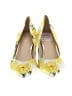 Nine West Floral Yellow Heels Size 8 1/2 - photo 2