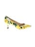 Nine West Floral Yellow Heels Size 8 1/2 - photo 1