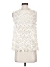 Blue Tassel 100% Nylon Ivory Sleeveless Blouse Size XS - photo 1