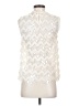 Blue Tassel 100% Nylon Ivory Sleeveless Blouse Size XS - photo 2