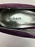 Style&Co 100% Leather Color Block Purple Heels Size 7 1/2 - photo 3