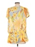 Wanko 100% Polyester Yellow Short Sleeve Blouse Size L - photo 2