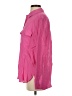 Zara Color Block Solid Pink Long Sleeve Button-Down Shirt Size S - photo 5