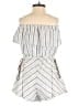Honey Punch 100% Linen Stripes Gray Romper Size S - photo 2