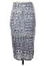 Matty M Graphic Silver Formal Skirt Size S - photo 2