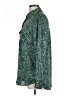 Equipment 100% Polyester Animal Print Green Long Sleeve Blouse Size L - photo 5