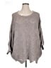 Garnet Hill 100% Alpaca Chevron-herringbone Gray Wool Pullover Sweater Size XL - photo 1
