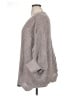Garnet Hill 100% Alpaca Chevron-herringbone Gray Wool Pullover Sweater Size XL - photo 5