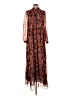 Glamorous 100% Polyester Paisley Brown Casual Dress Size 4 - photo 1