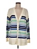 Talbots Stripes Ivory Cardigan Size M - photo 1