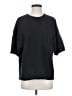 Zara 100% Cotton Black Short Sleeve Top Size S - photo 1