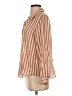Zara Stripes Orange Long Sleeve Blouse Size XS - photo 5