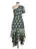 Astr 100% Polyester Paisley Green Cocktail Dress Size M - photo 1