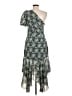 Astr 100% Polyester Paisley Green Cocktail Dress Size M - photo 2
