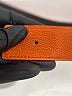 Hermès 100% Leather Orange Leather Belt Strap Size XS - photo 3