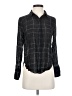 Bella Dahl 100% Rayon Plaid Black Long Sleeve Blouse Size XS - photo 1